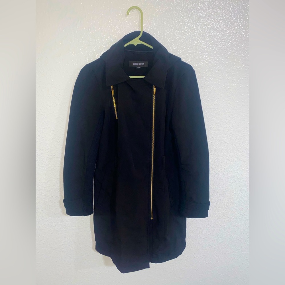 Ellen Tracy Coat With Detachable Hood Size S